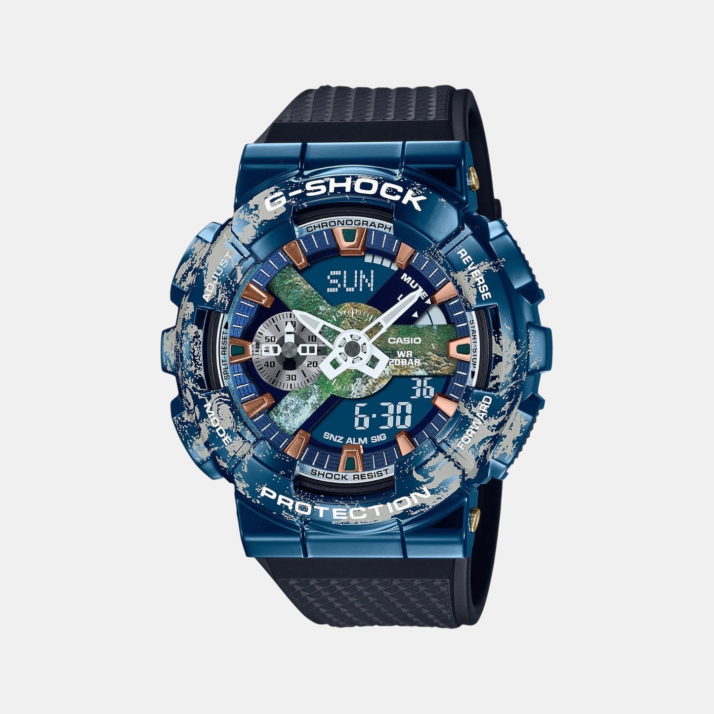 G-Shock Men Quartz Blue Dial Analog-Digital Resin Watch G1341