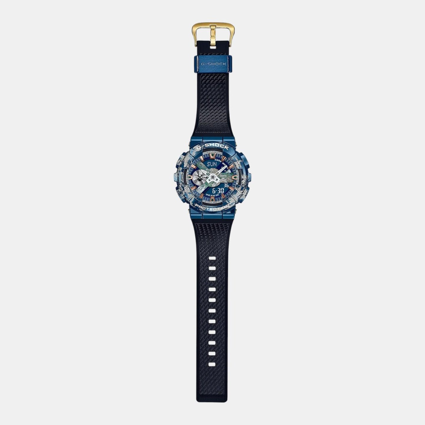 G-Shock Men Quartz Blue Dial Analog-Digital Resin Watch G1341