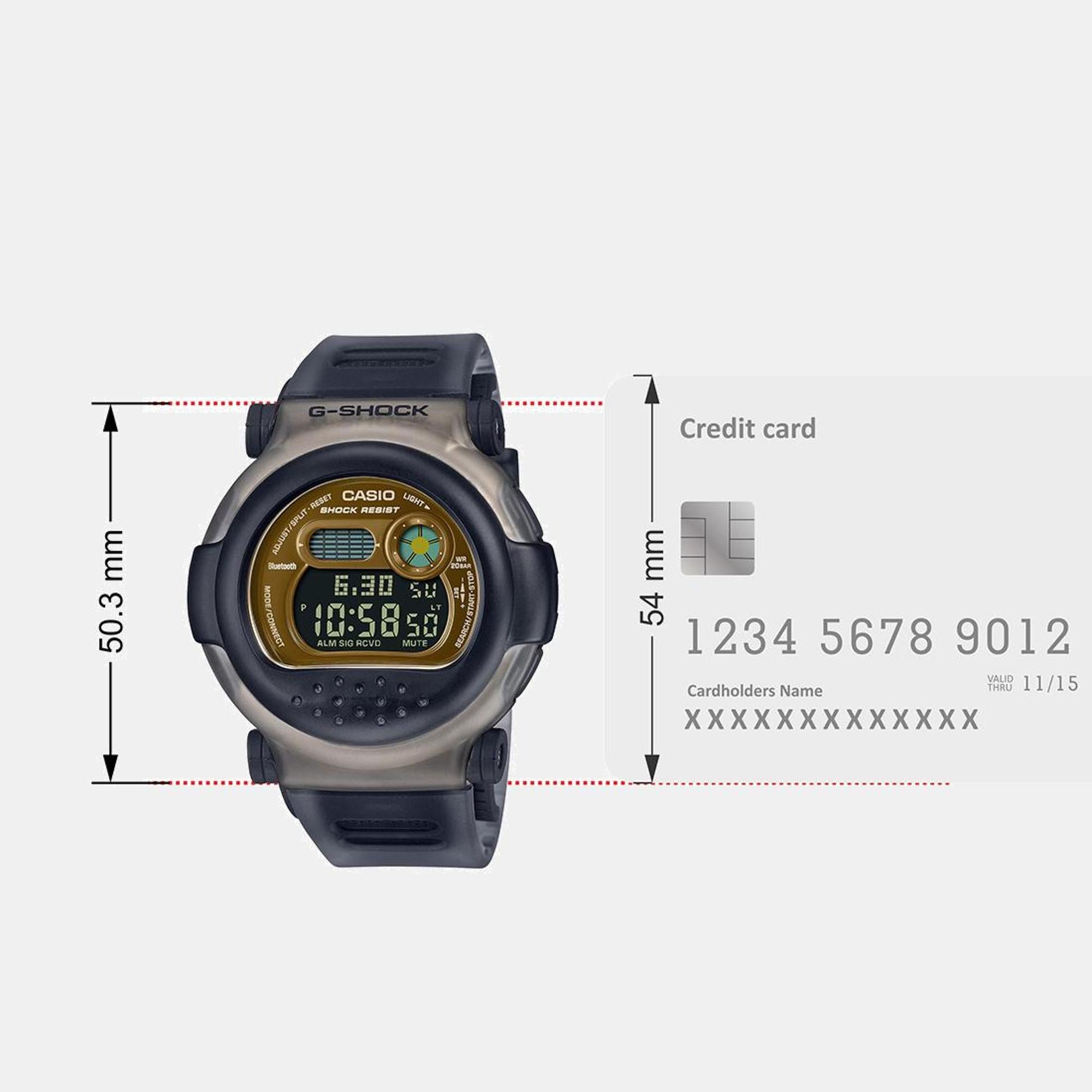 G-Shock Men Quartz Grey Dial Digital Resin Watch G1343