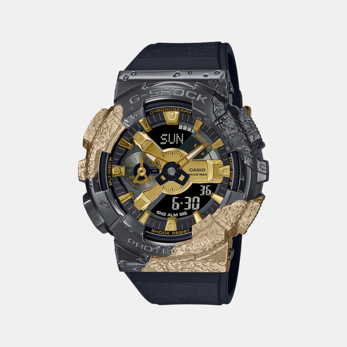 G-Shock Men Quartz Black Dial Analog-Digital Resin Watch G1346