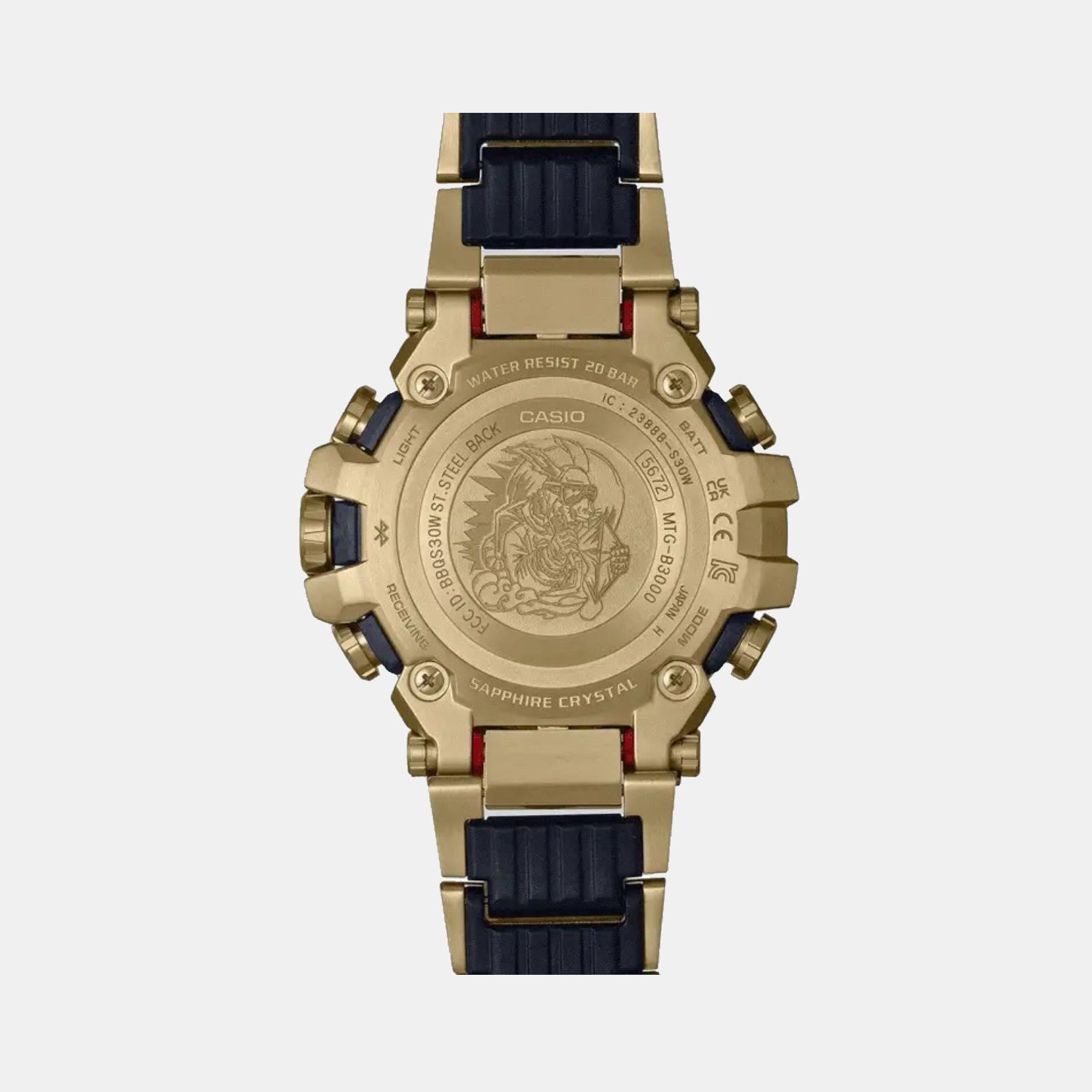 G-Shock Men Solar Black Dial Chronograph Metal Watch G1352