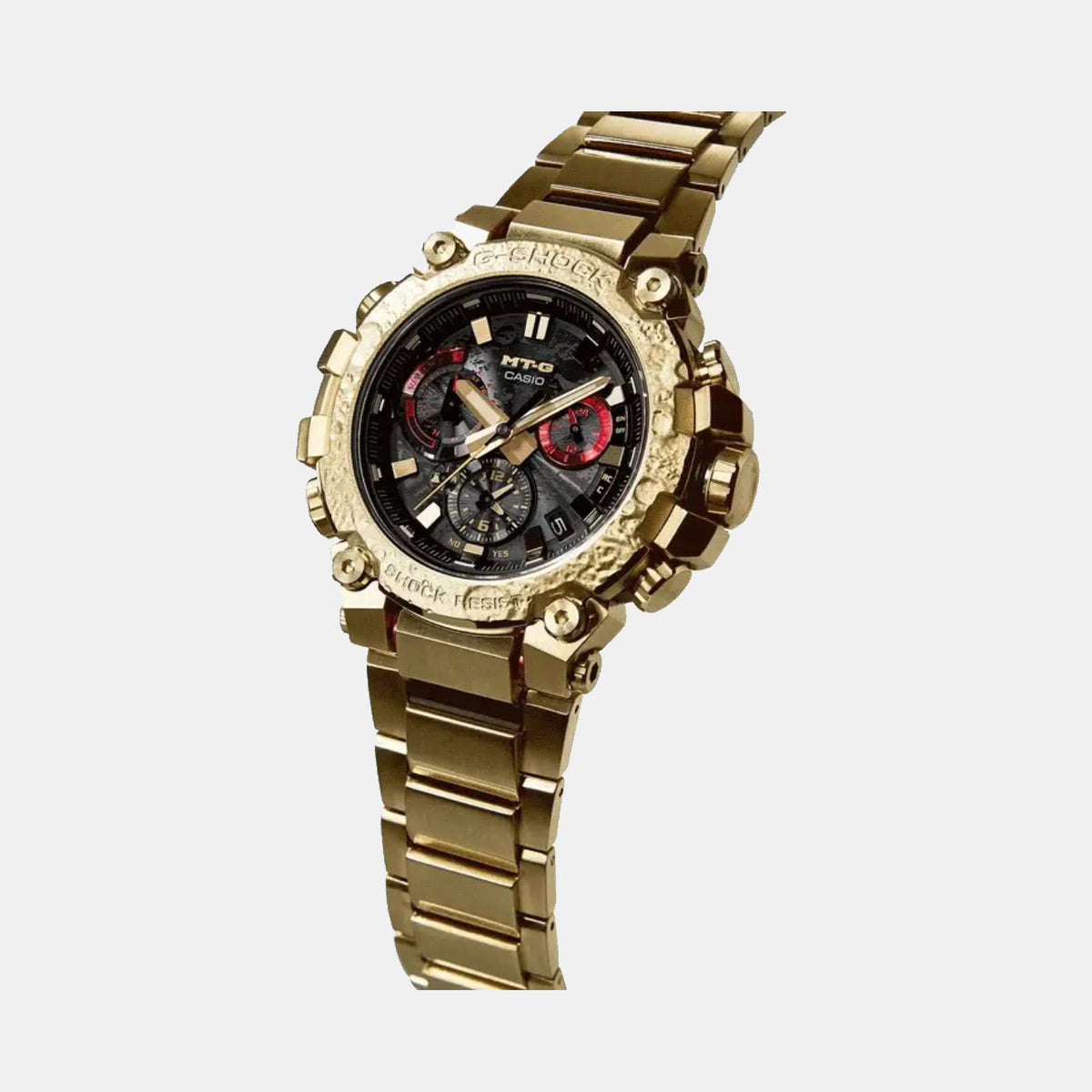 G-Shock Men Solar Black Dial Chronograph Stainless Steel Watch G1352