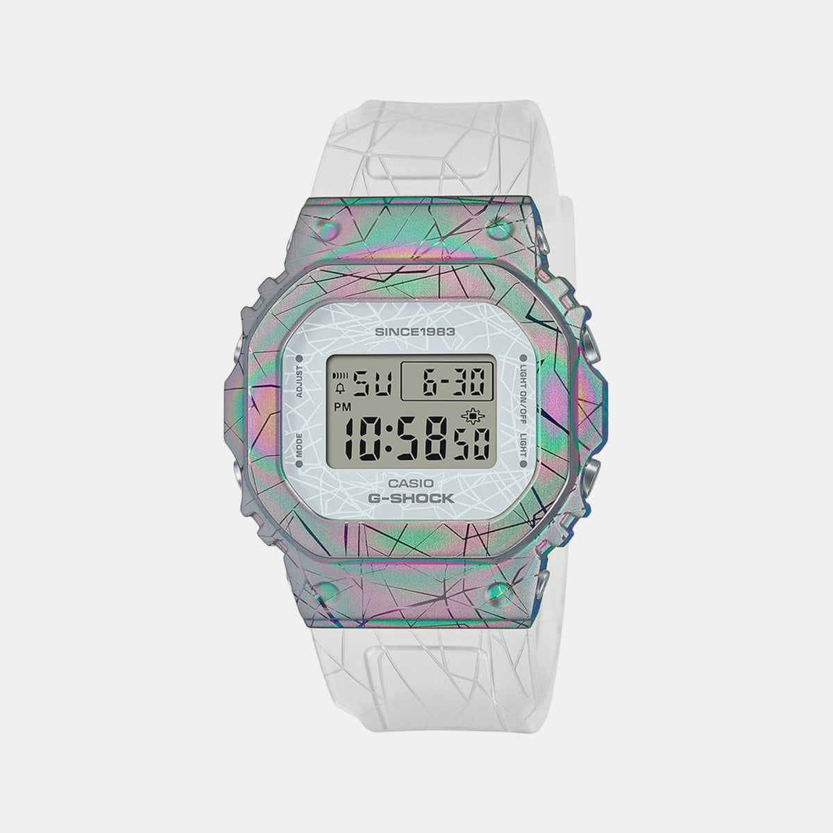 G-Shock Women Quartz White Dial Digital Resin Watch G1359