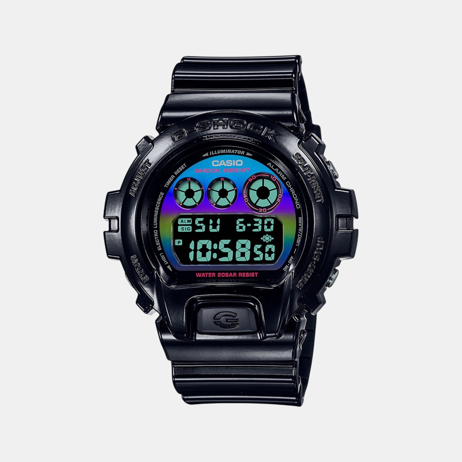 G-Shock Men Quartz Two Tone Dial Digital Resin Watch G1363