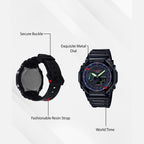 G-Shock Men Quartz Black Dial Analog-Digital Resin Watch G1367