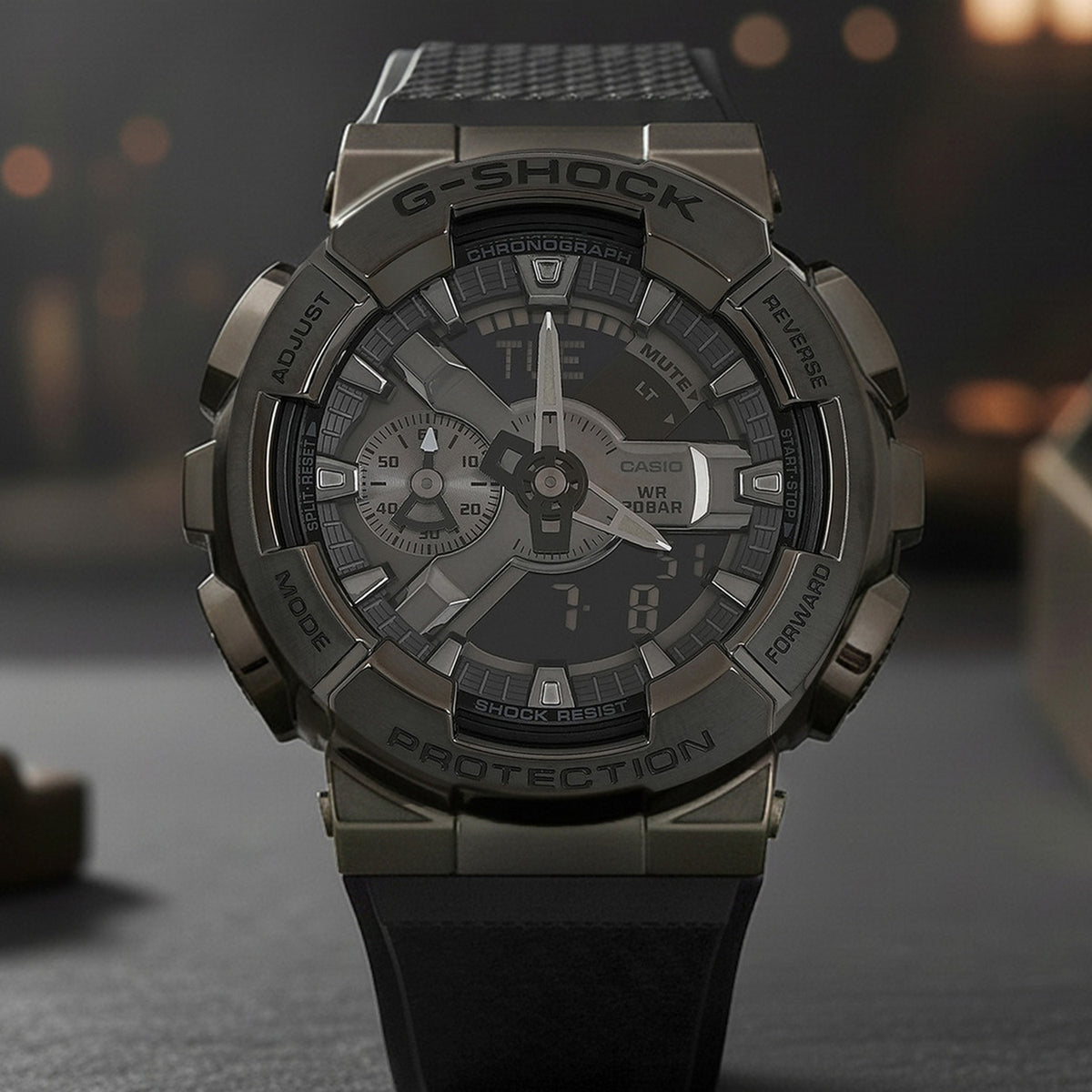 G-Shock Men Quartz Grey Dial Analog-Digital Resin Watch G1370