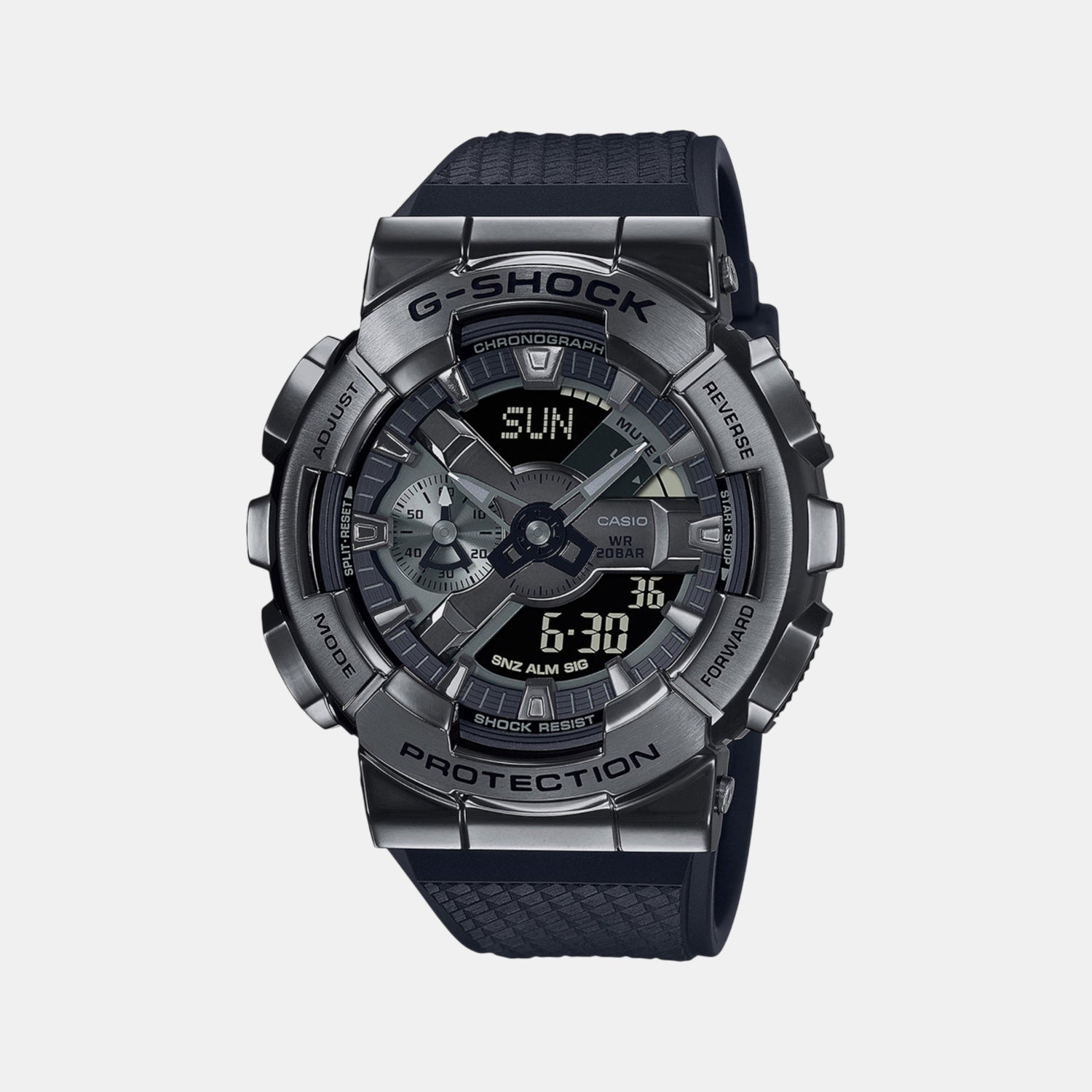 G-Shock Men Quartz Grey Dial Analog-Digital Resin Watch G1370