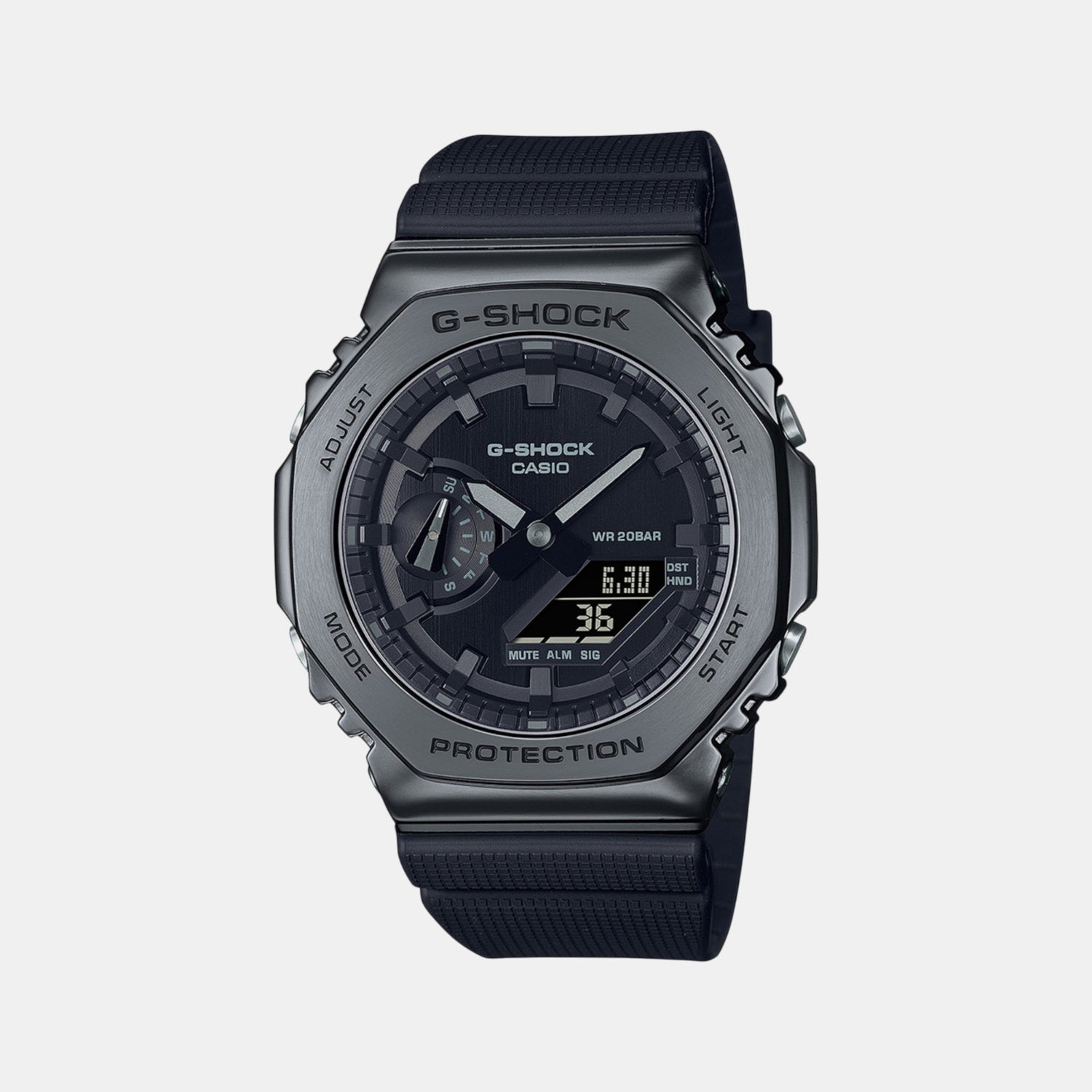 G-Shock Men Quartz Black Dial Analog-Digital Resin Watch G1371