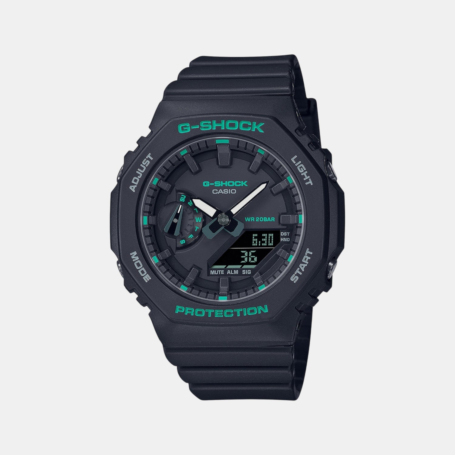 G-Shock Women Unisex Quartz Black Dial Analog-Digital Resin Watch G1375