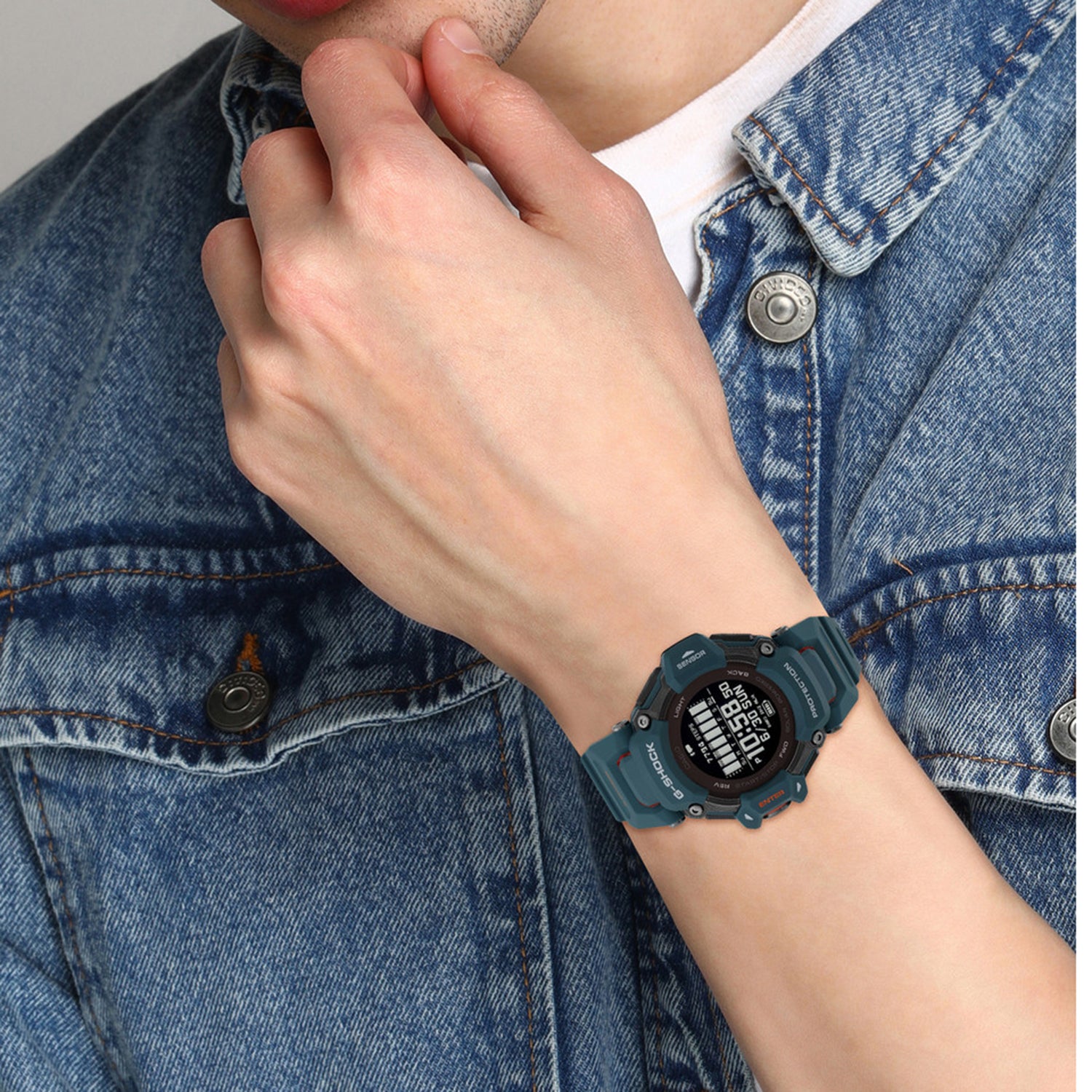 G-Shock Men Quartz Black Dial Digital Resin Watch G1383