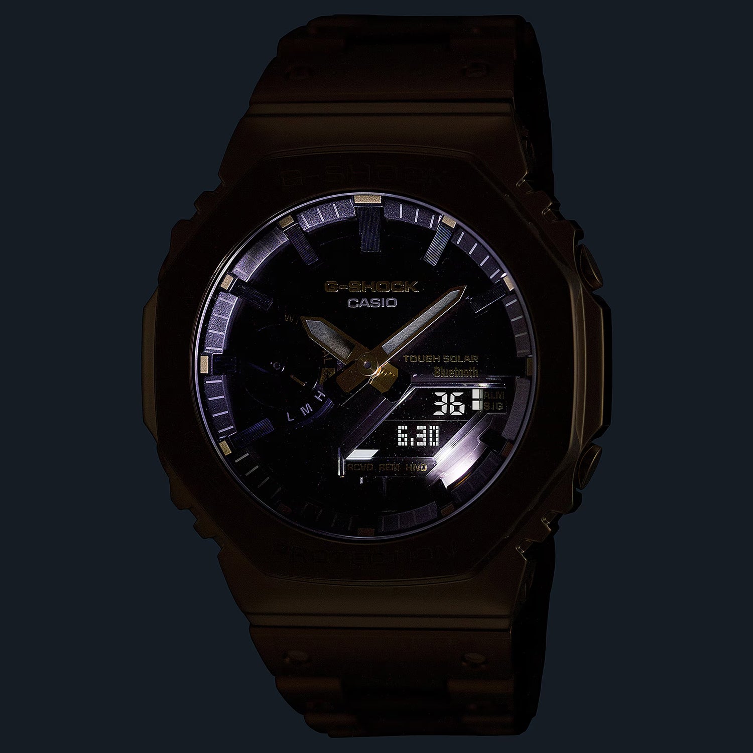 G-Shock Men Quartz Black Dial Analog-Digital Stainless Steel Watch G1384