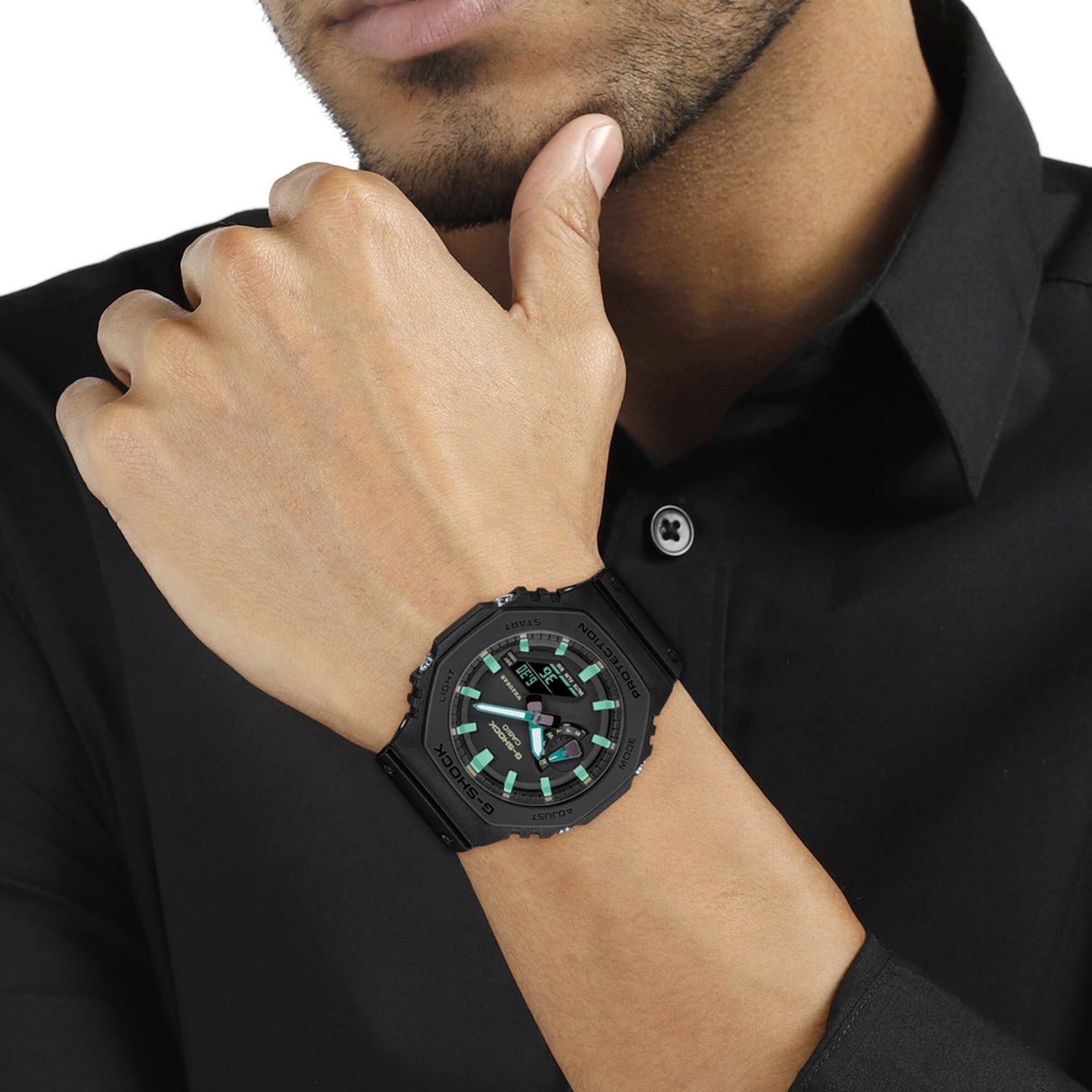 G-Shock Men Quartz Black Dial Analog-Digital Resin Watch G1388