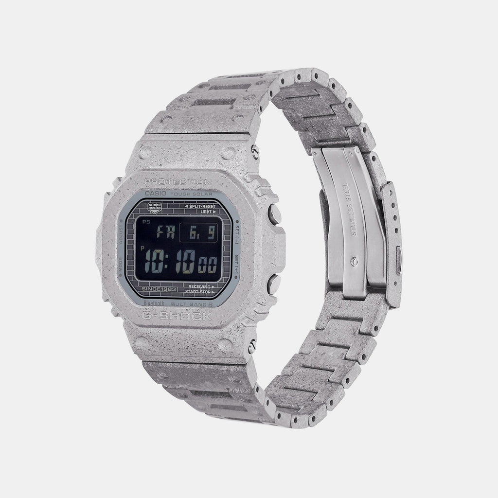 G-Shock Men Solar Black Dial Digital Stainless Steel Watch G1393