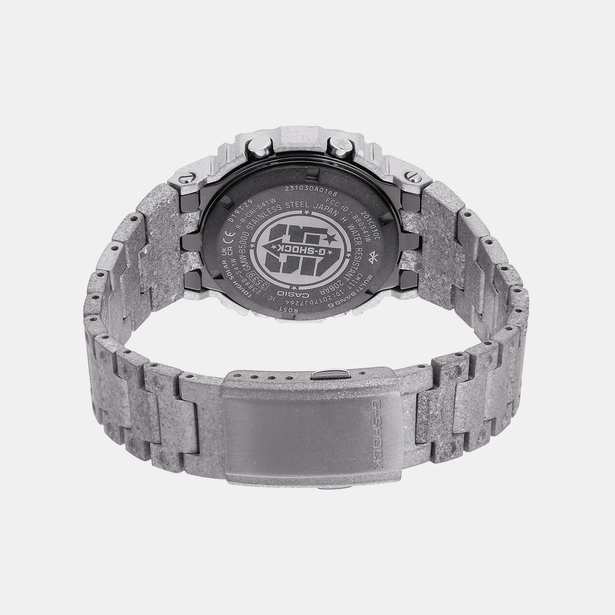 G-Shock Men Solar Black Dial Digital Stainless Steel Watch G1393