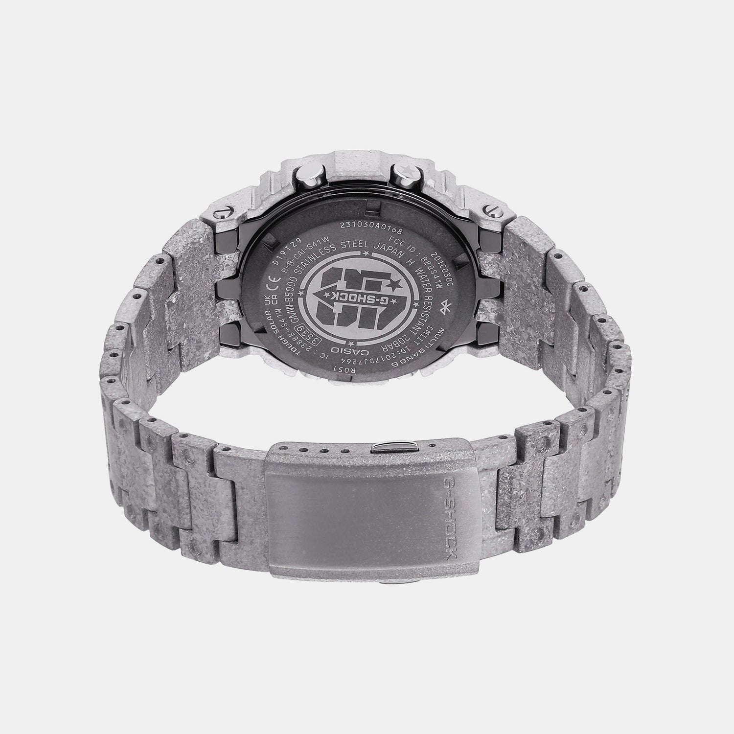 G-Shock Men Solar Black Dial Digital Stainless Steel Watch G1393