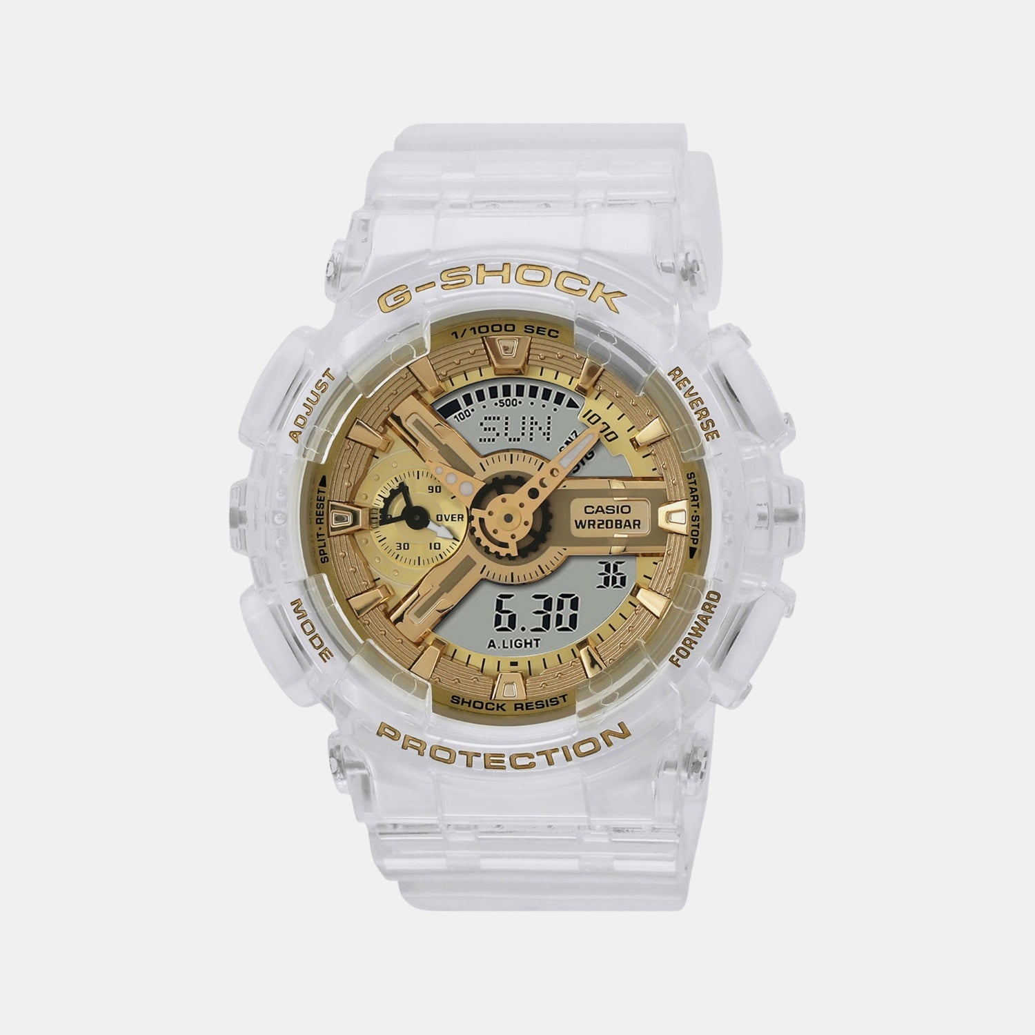 G-Shock Women Women Quartz Gold Dial Analog-Digital Resin Watch G1400