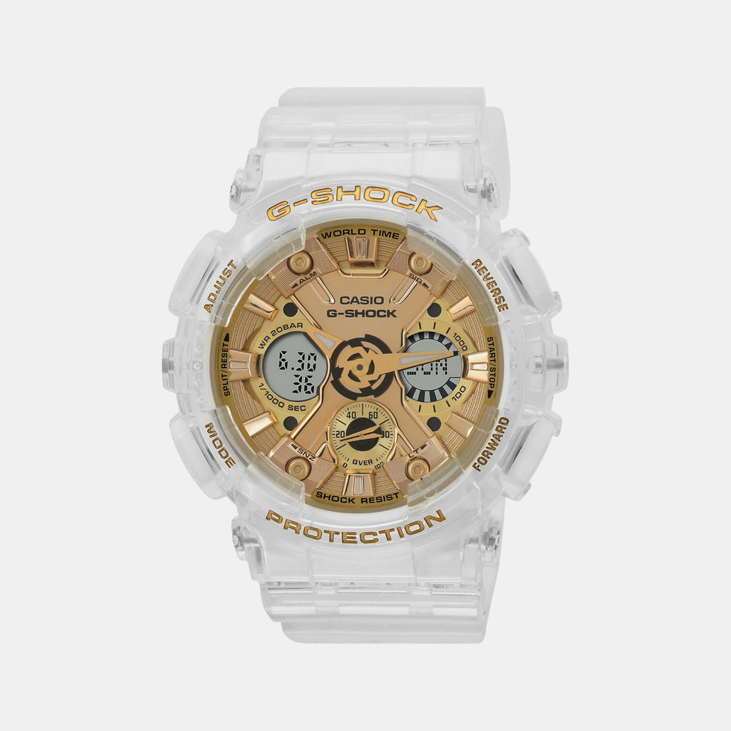 G-Shock Women Women Quartz Gold Dial Analog-Digital Resin Watch G1401