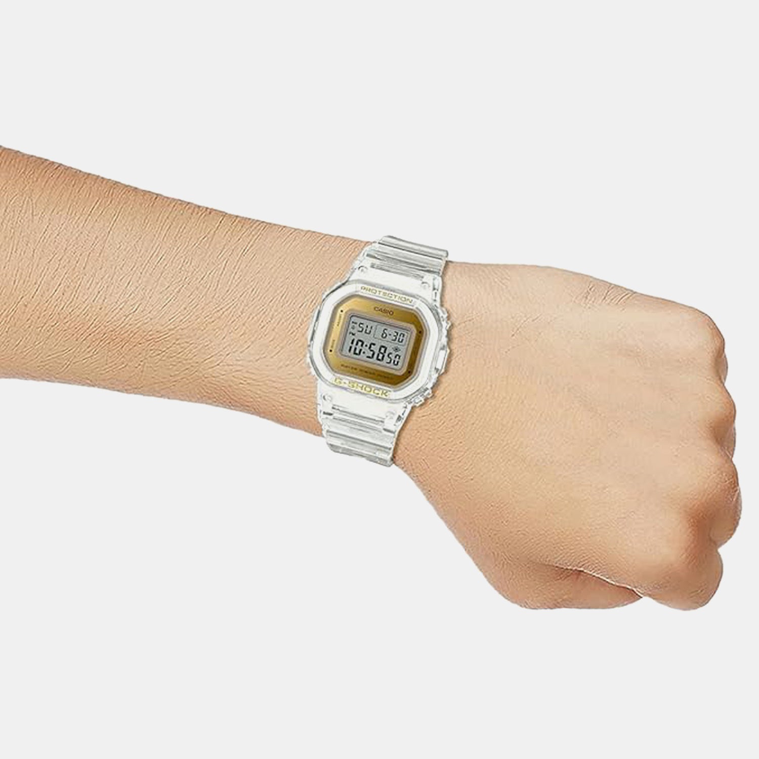 G-Shock Women Quartz White Dial Digital Resin Watch G1402