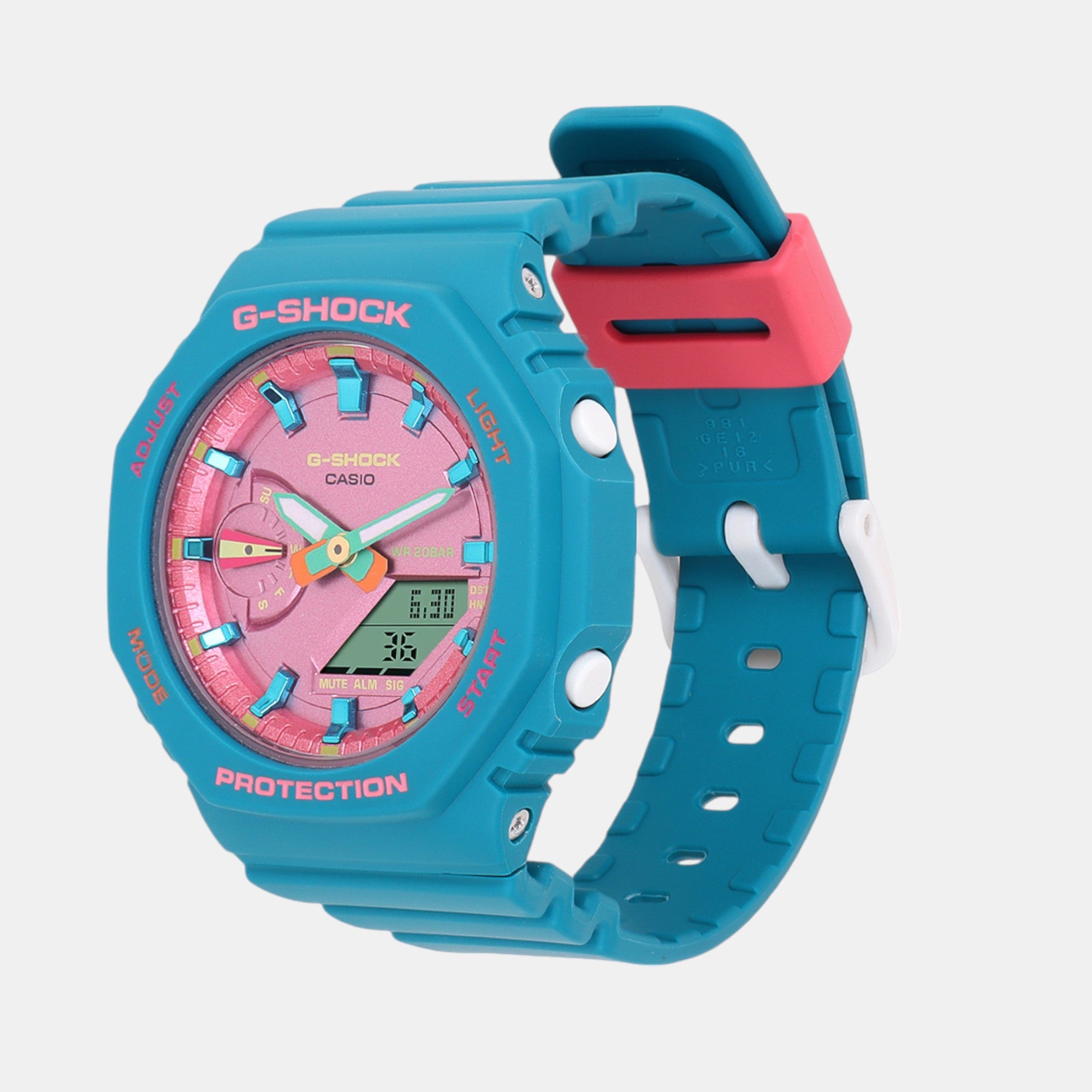 G-Shock Women Quartz Pink Dial Analog-Digital Resin Watch G1418