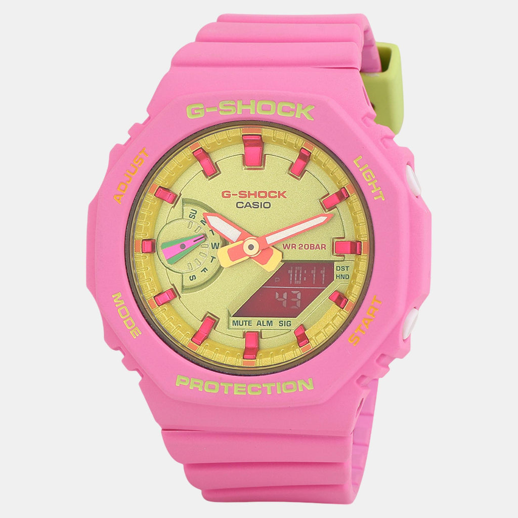 G-Shock Women Quartz Green Dial Analog-Digital Resin Watch G1419