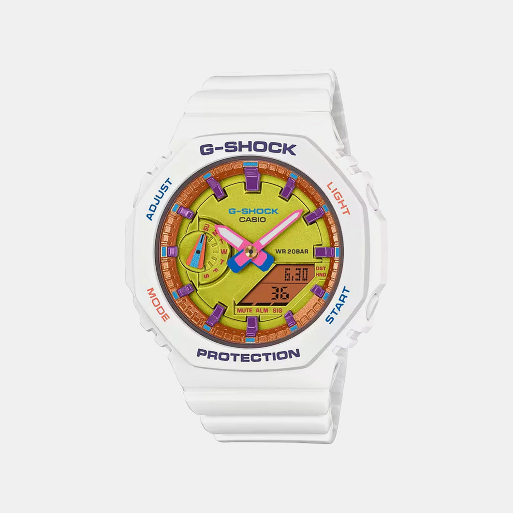 G-Shock Women Quartz Yellow Dial Analog-Digital Resin Watch G1420