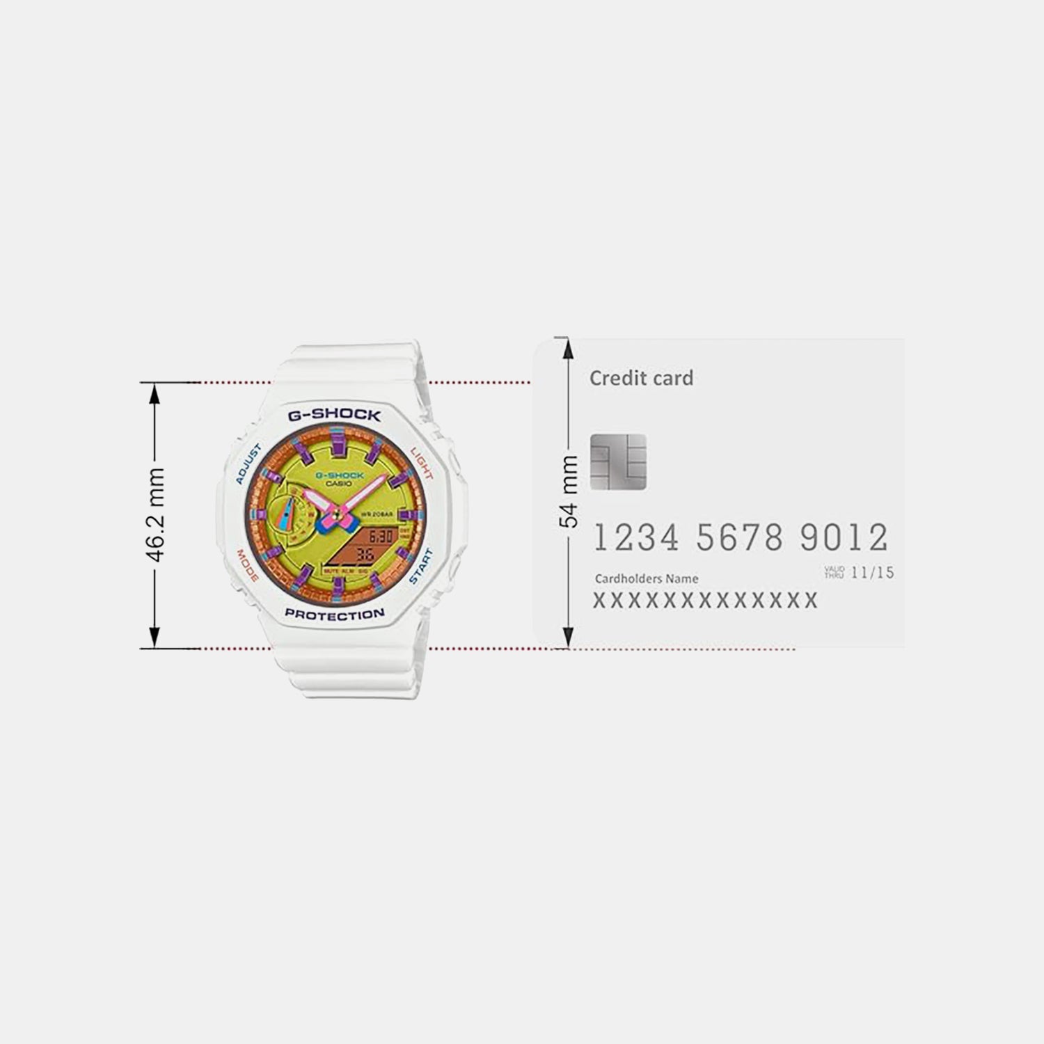 G-Shock Women Quartz Yellow Dial Analog-Digital Resin Watch G1420