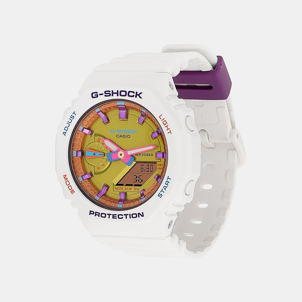 G-Shock Women Quartz Yellow Dial Analog-Digital Resin Watch G1420