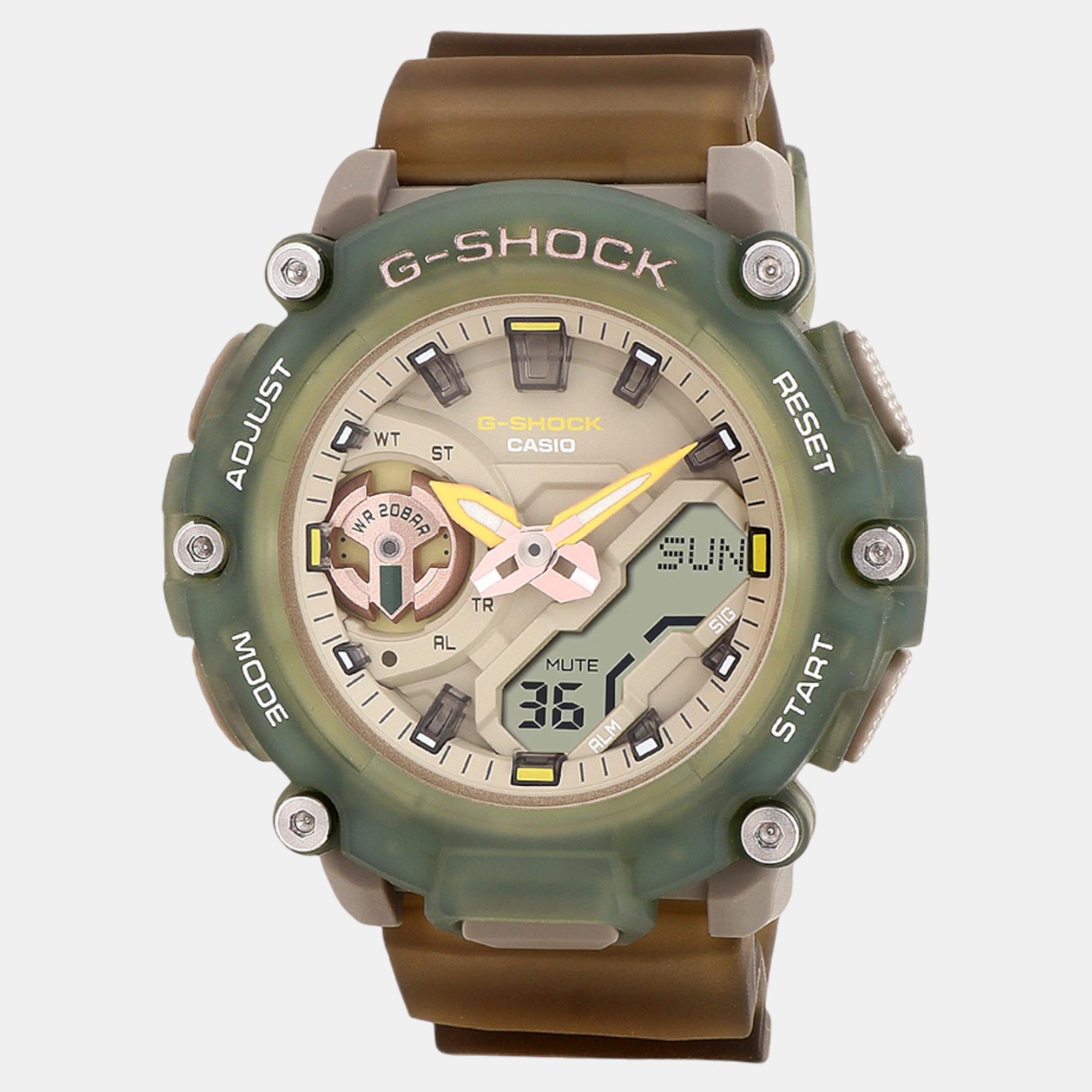 G-Shock Women Quartz Green Dial Analog-Digital Resin Watch G1421