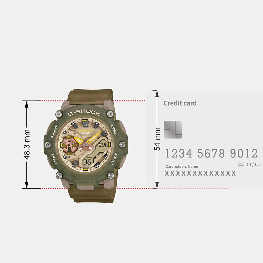 G-Shock Women Quartz Green Dial Analog-Digital Resin Watch G1421
