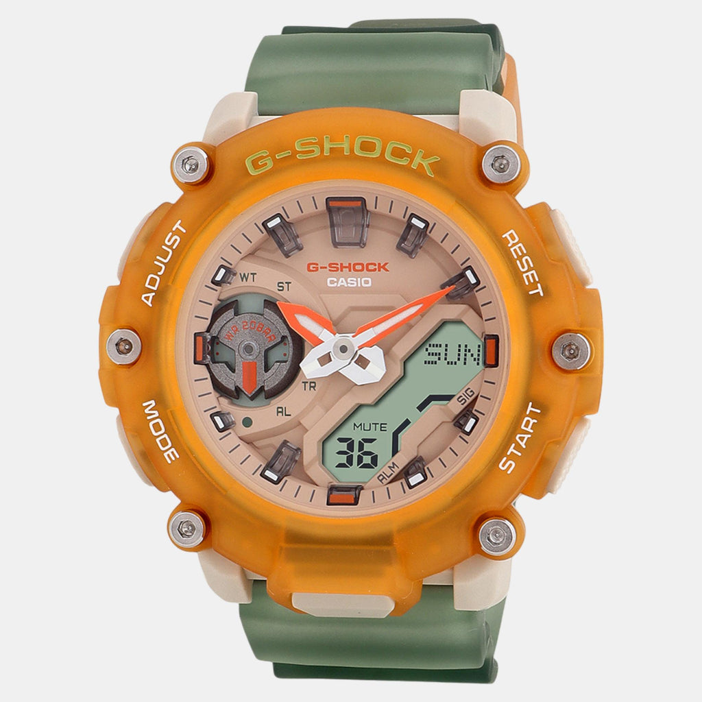 G-Shock Women Quartz Orange Dial Analog-Digital Resin Watch G1422
