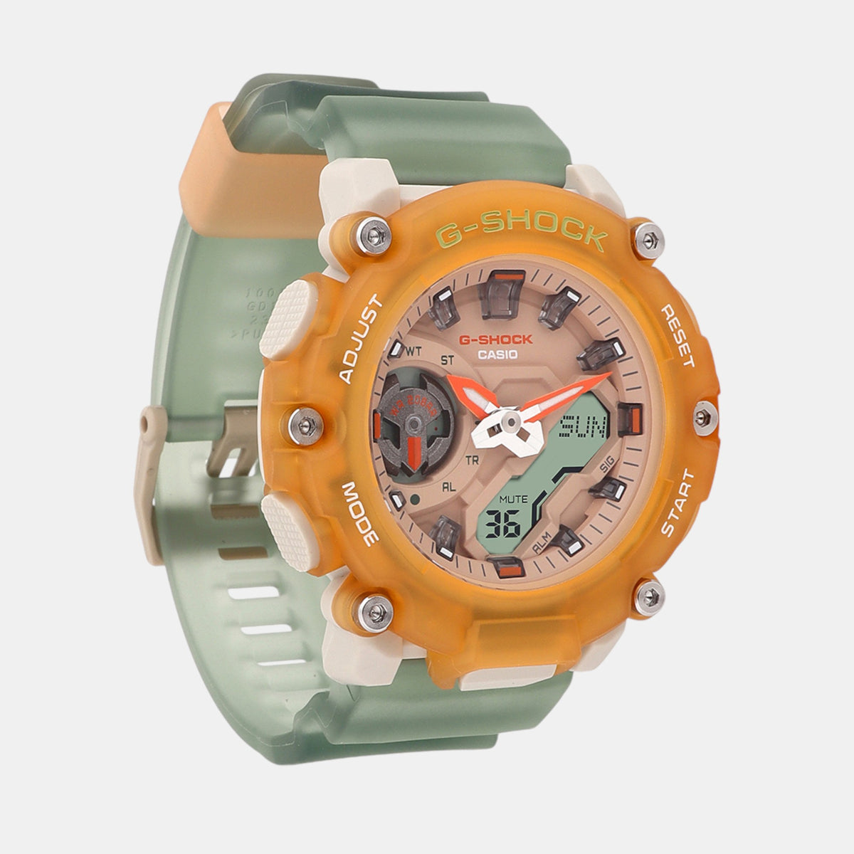 G-Shock Women Quartz Orange Dial Analog-Digital Resin Watch G1422