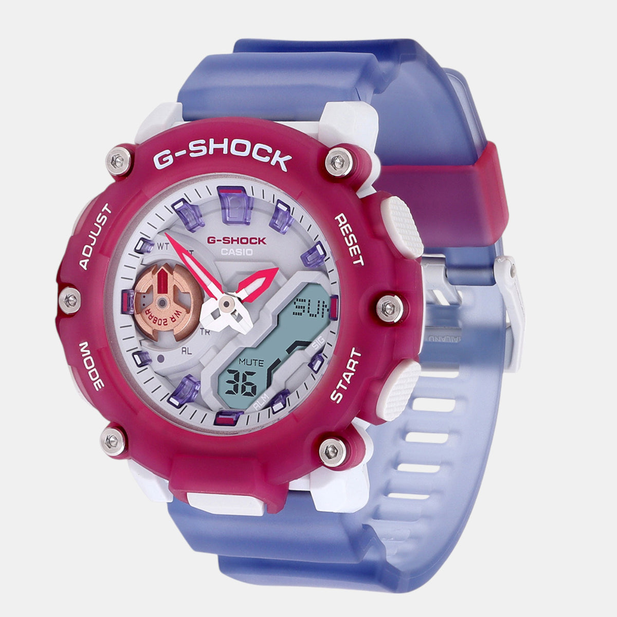 G-Shock Women Quartz Purple Dial Analog-Digital Resin Watch G1423