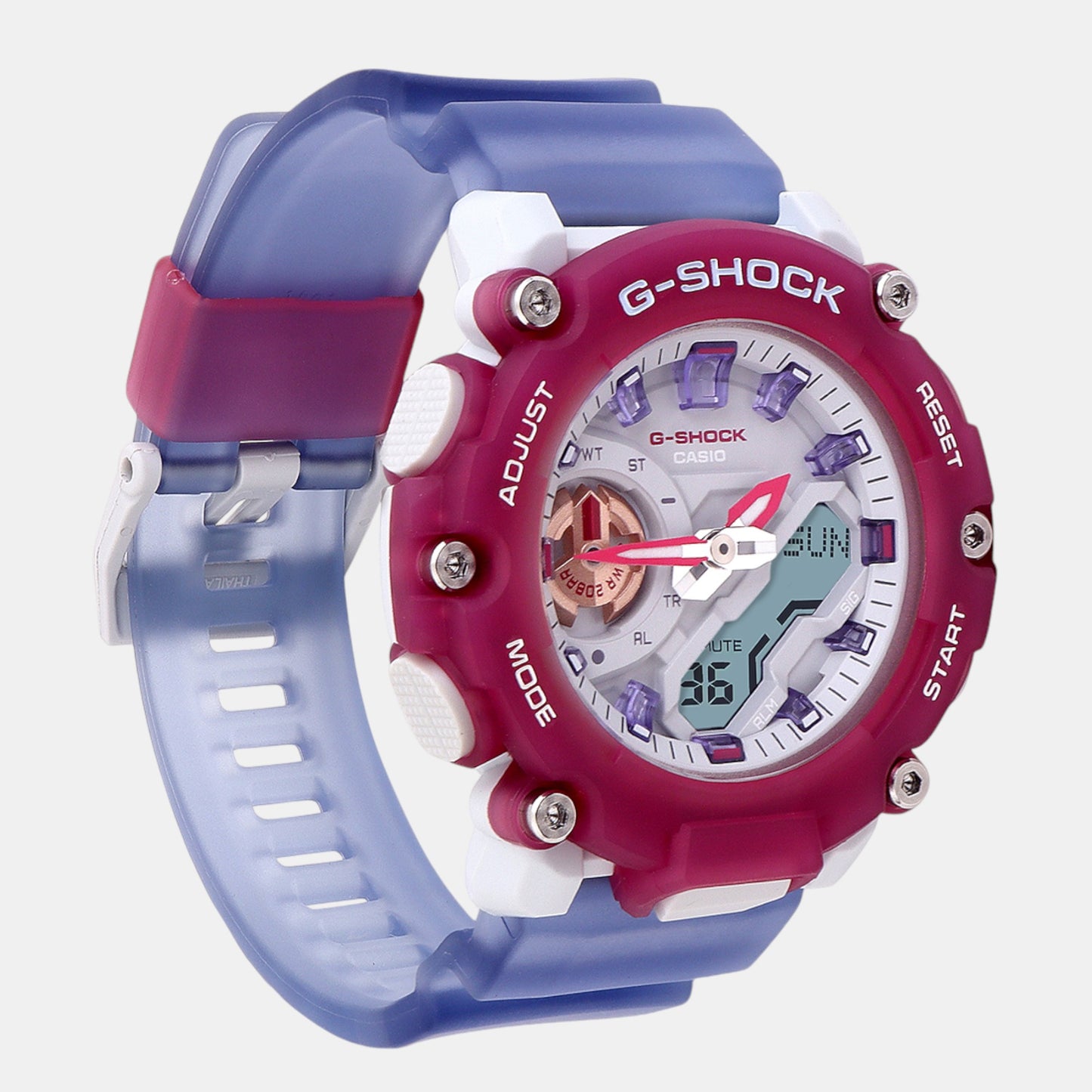 G-Shock Women Quartz Purple Dial Analog-Digital Resin Watch G1423