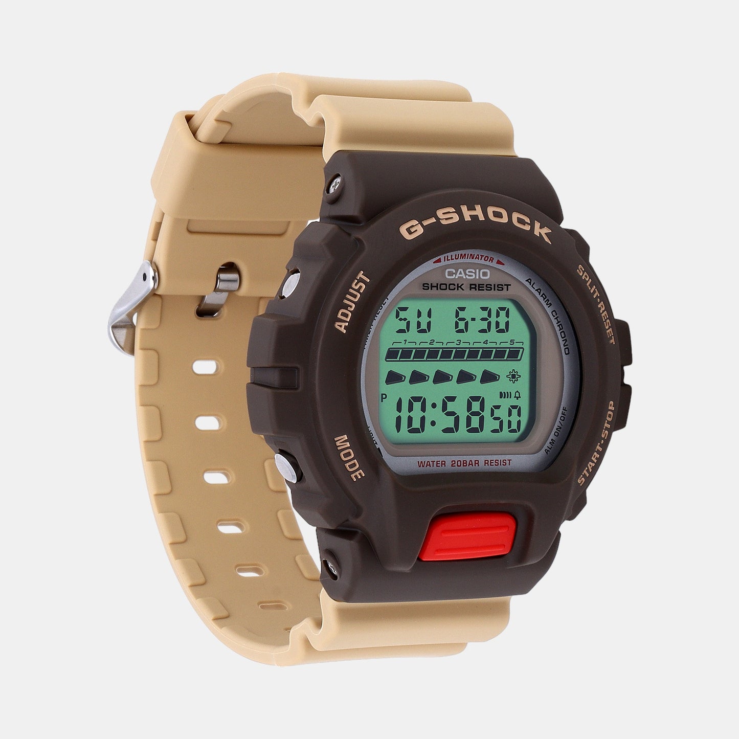 G-Shock Men's Brown Digital Resin Watch G1427 - DW-6600PC-5DR