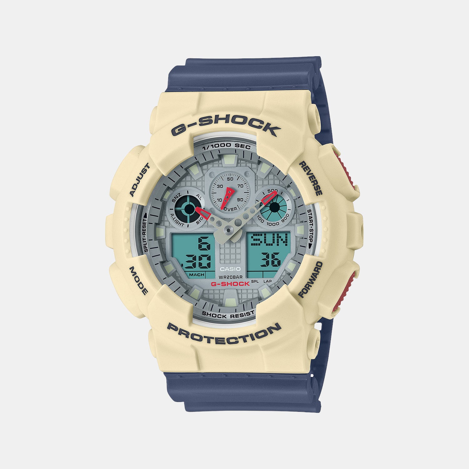 G-Shock Male White Analog-Digital Resin Watch G1428