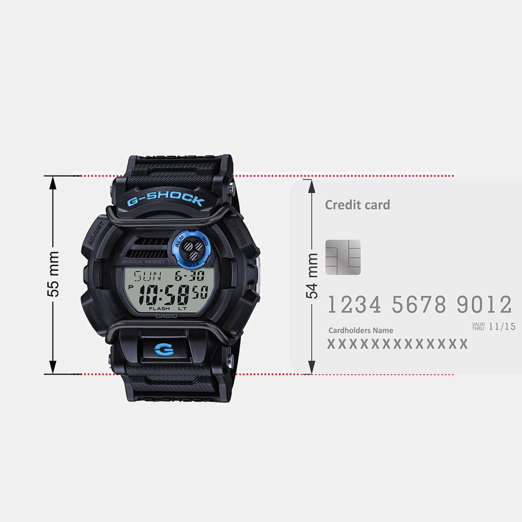 G-Shock Men Quartz Black Dial Digital Resin Watch G1431