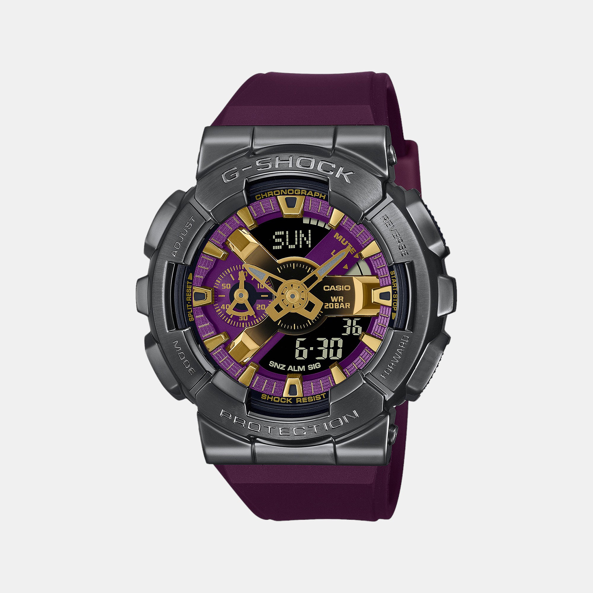 Casio Round Purple Analog-Digital watch