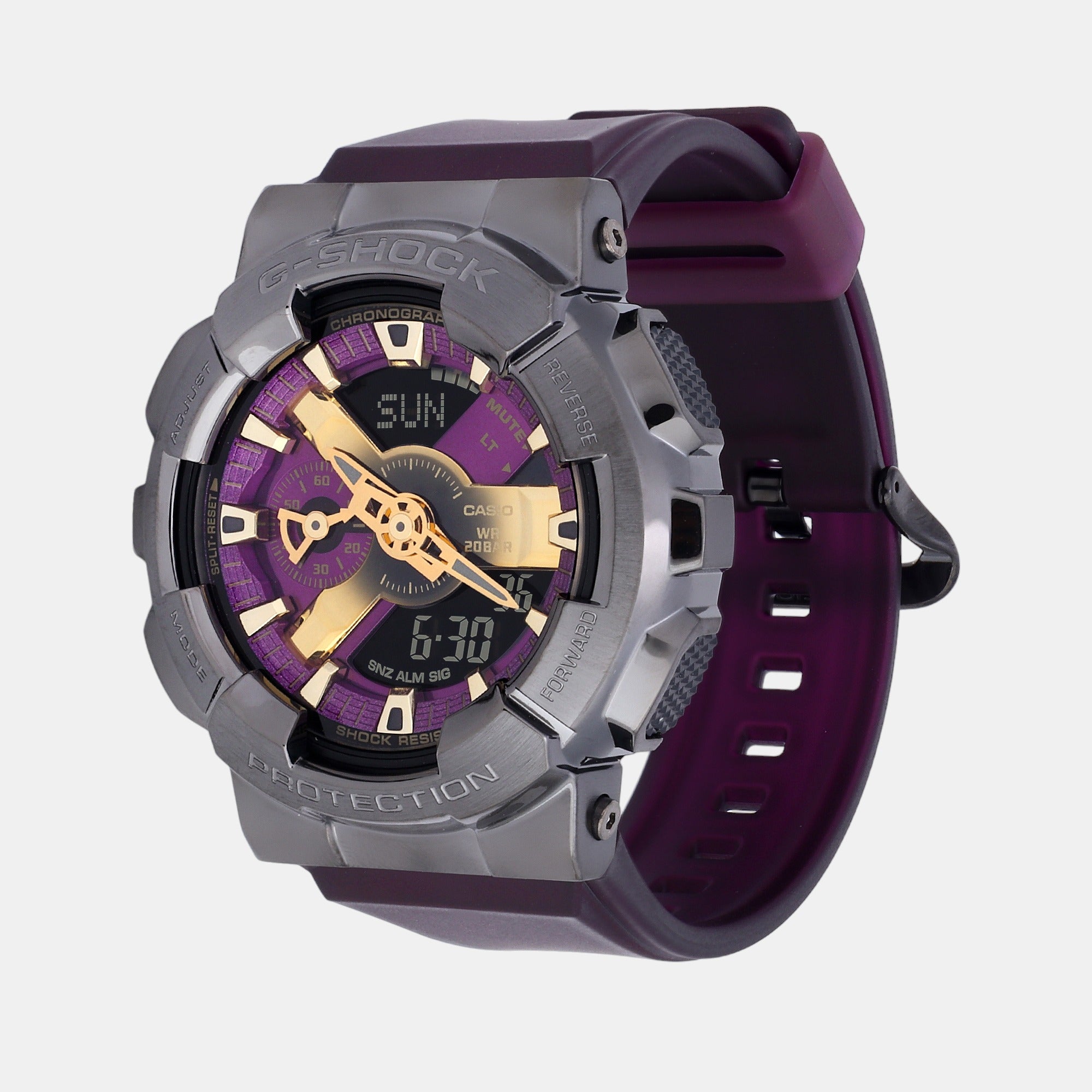 G Shock Male Purple Analog Digital Resin Watch G1435 Just In