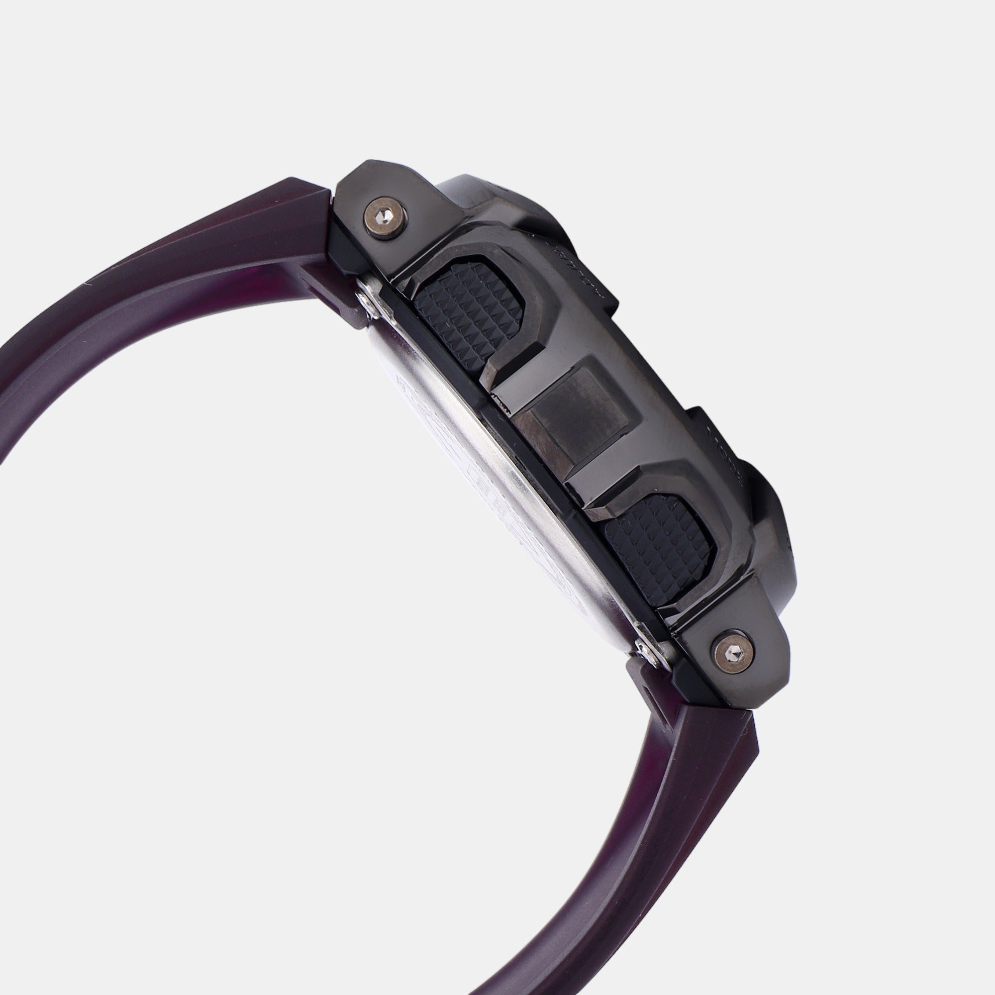 Casio Men Round Purple watch