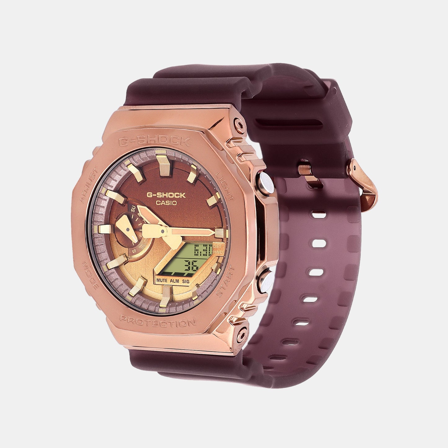 G-Shock Men's Brown Analog-Digital Resin Watch G1436 - GM-2100CL-5ADR