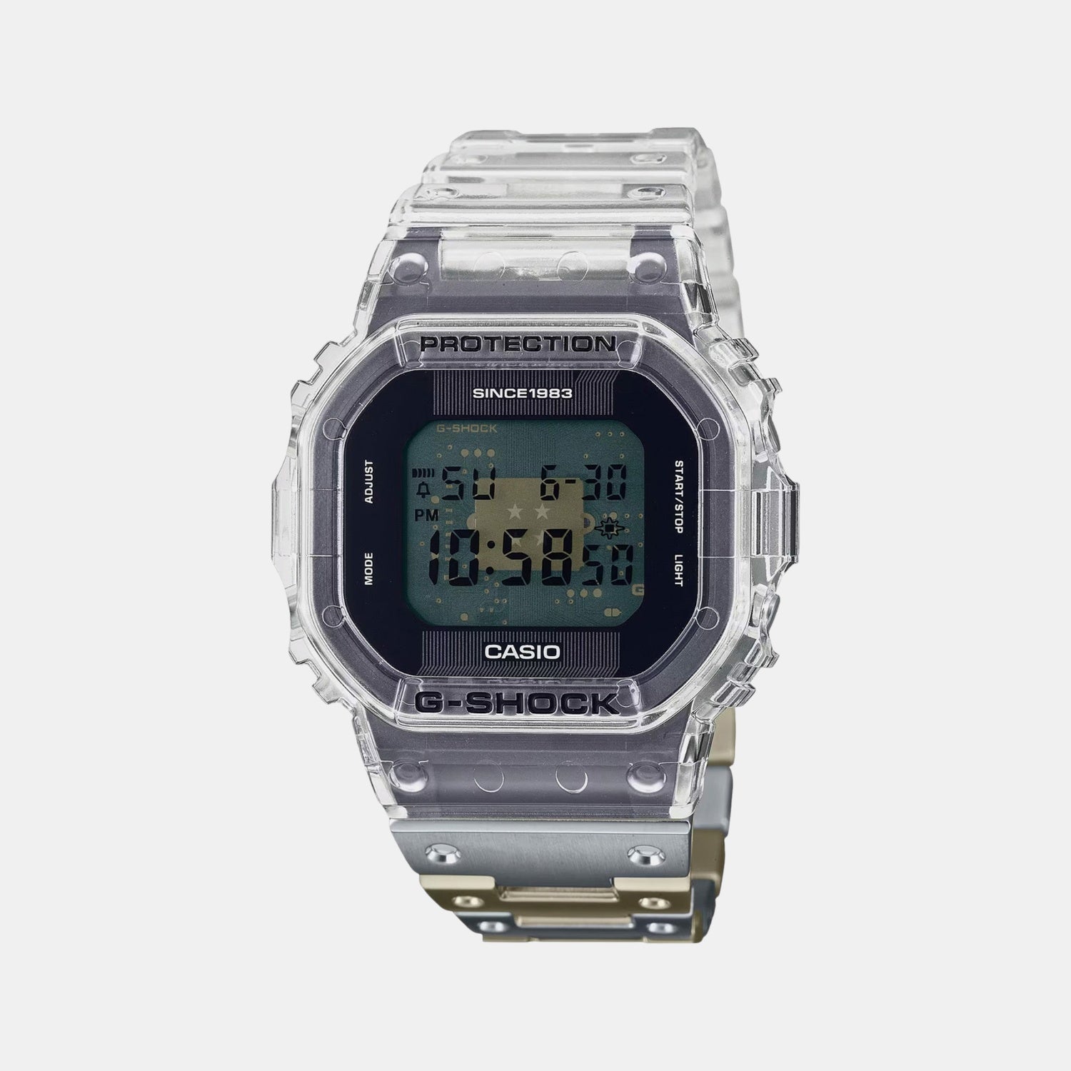 G-Shock Men Quartz Black Dial Digital Stainless Steel Watch G1440