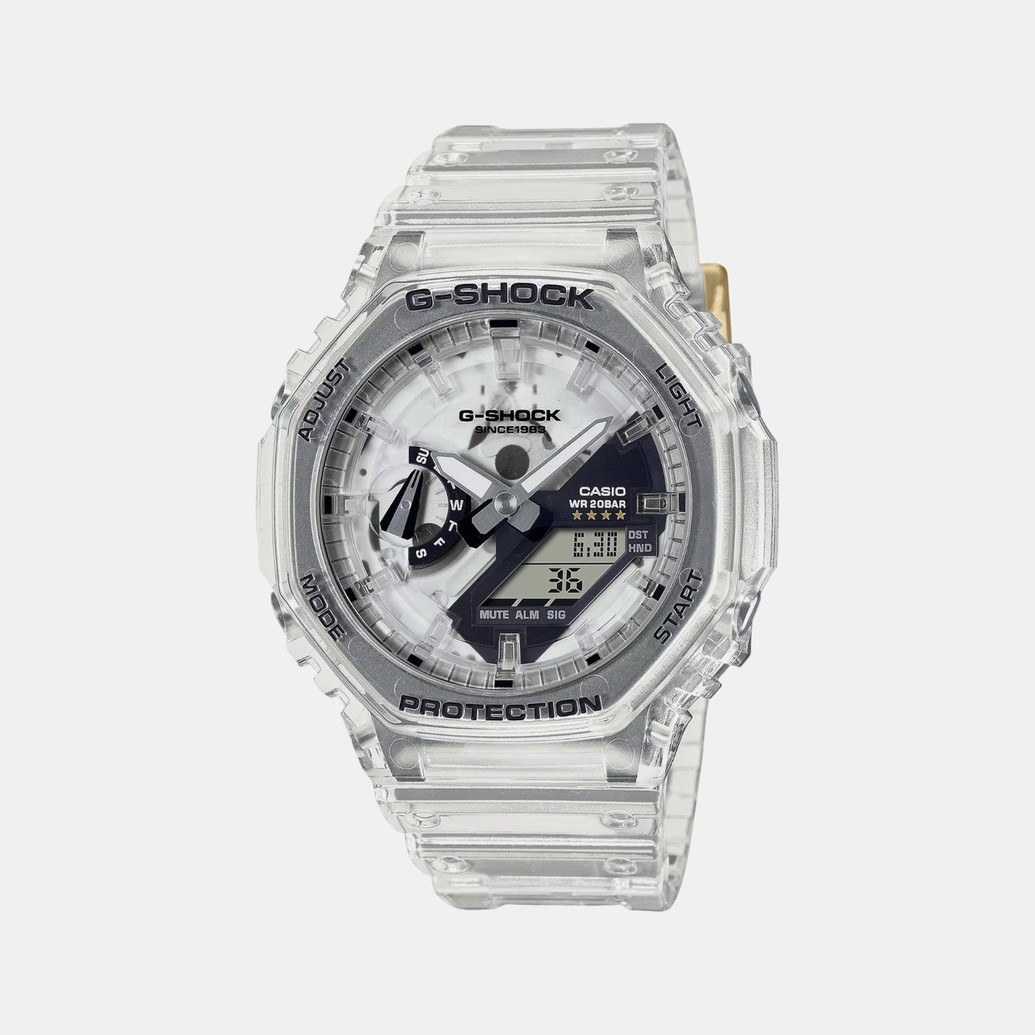 G-Shock Men Quartz White Dial Analog-Digital Resin Watch G1442
