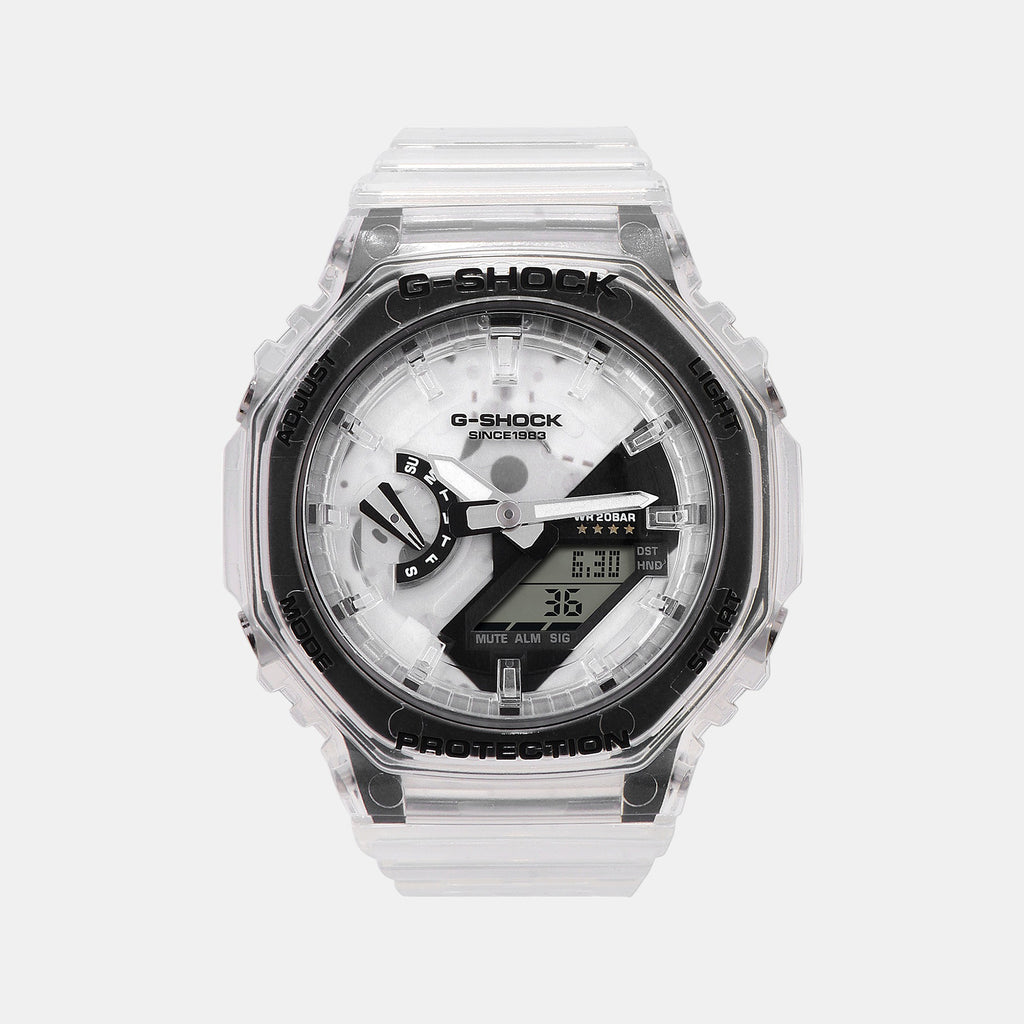 Casio Octagon White Analog-Digital watch