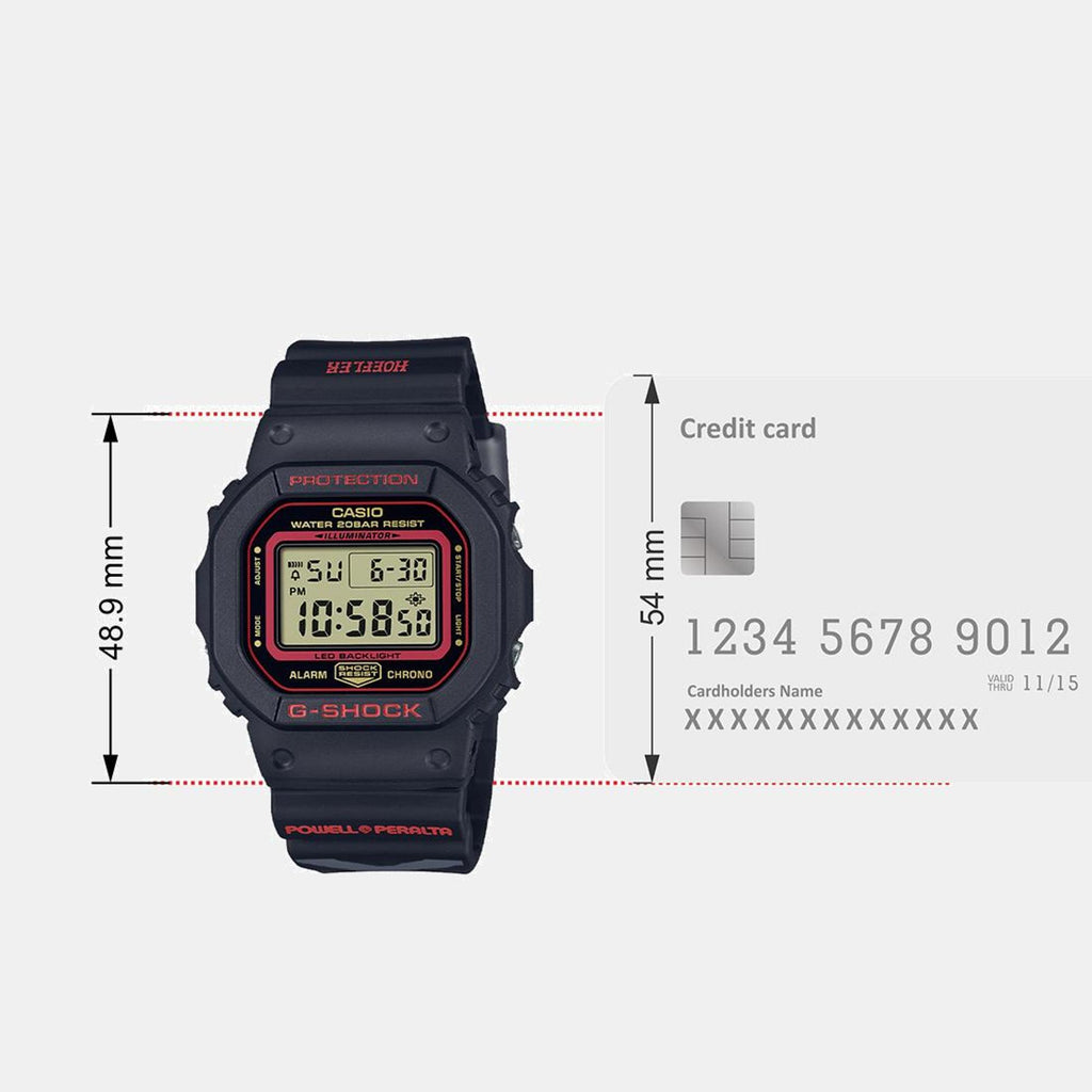 G-Shock Men Quartz Black Dial Digital Resin Watch G1452