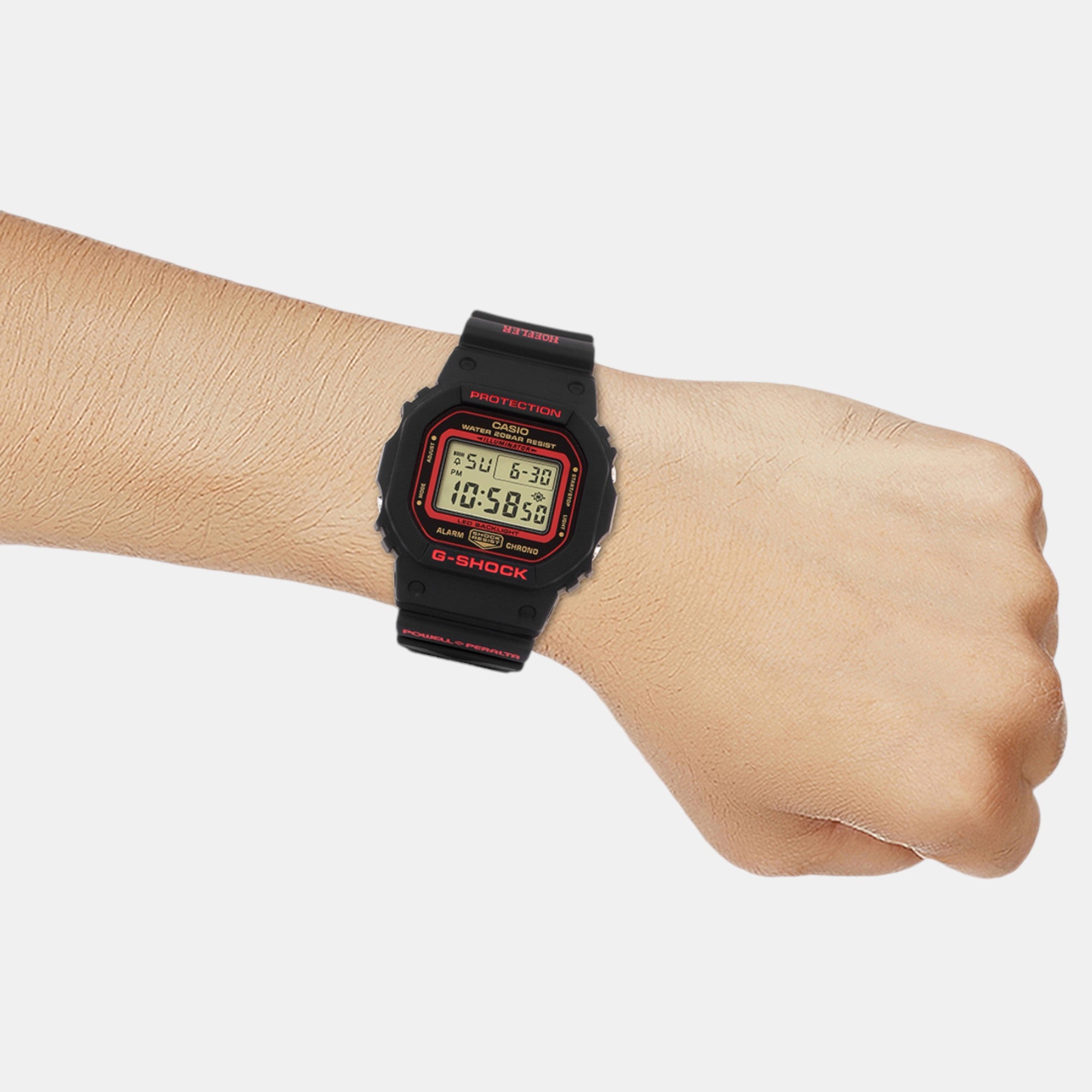 G-Shock Men Quartz Black Dial Digital Resin Watch G1452