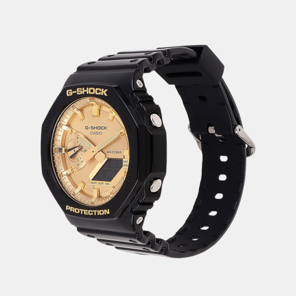 G-Shock Men Quartz Gold Dial Analog-Digital Resin Watch G1453