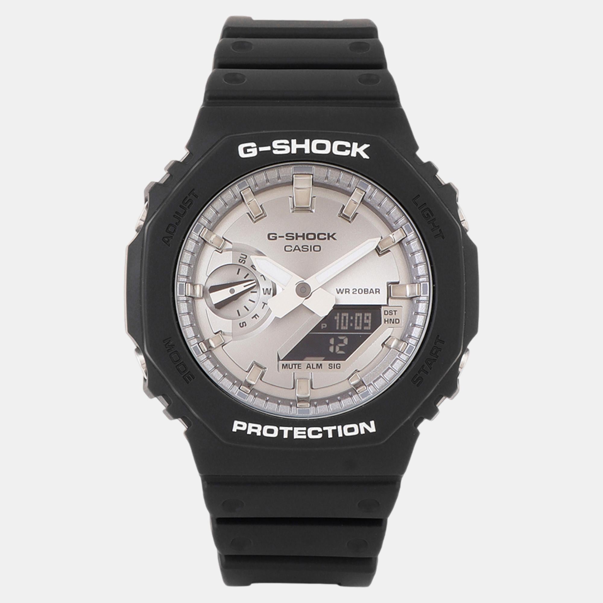 G-Shock Men Quartz Silver Dial Analog-Digital Resin Watch G1454