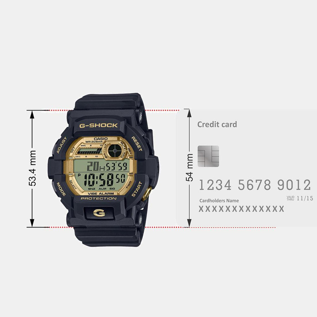 G-Shock Men Quartz Gold Dial Digital Resin Watch G1455