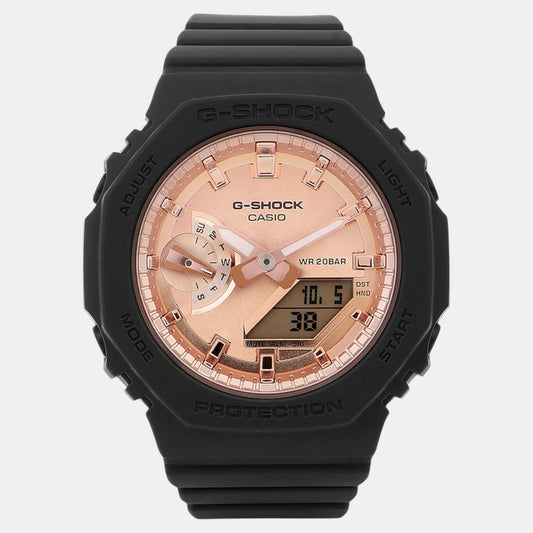 G-Shock Women Quartz Rose Gold Dial Analog-Digital Resin Watch G1459