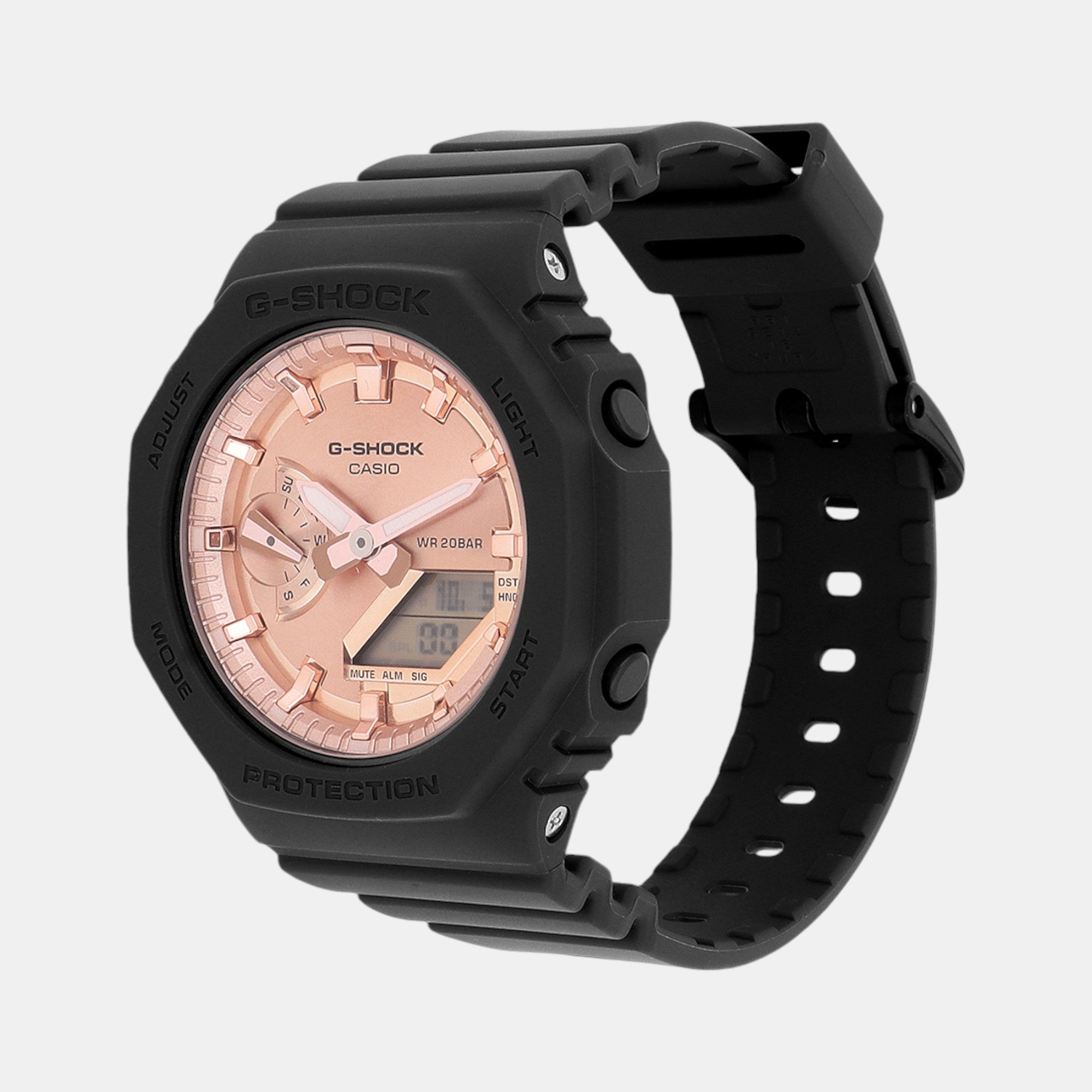 G-Shock Women Quartz Rose Gold Dial Analog-Digital Resin Watch G1459